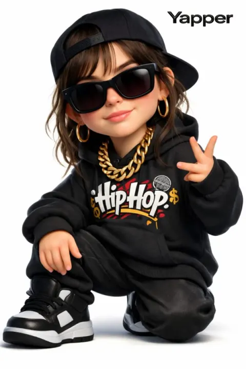 Rap Style 3D Cartoon Girl