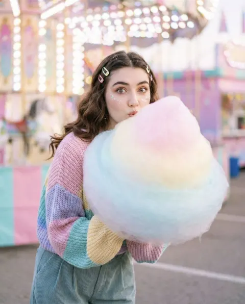 Sweet Amusement Park Portrait Style