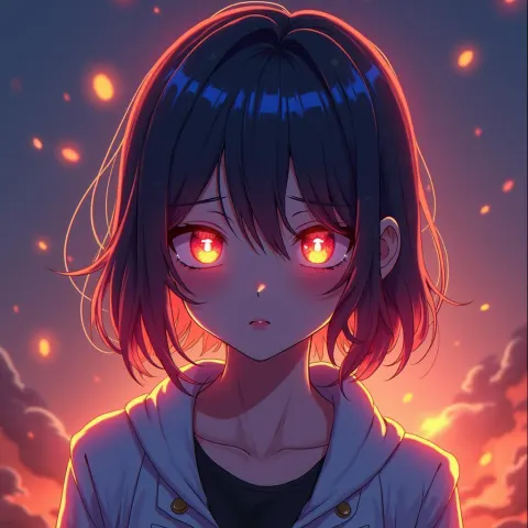 Sole Survivor's Last Gaze in Neon Anime