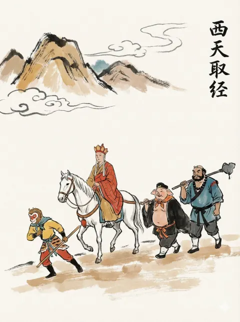New Chinese Ink Picture Book Style