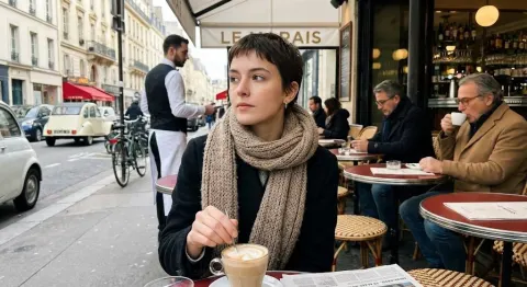 Paris Spring Café Morning Light