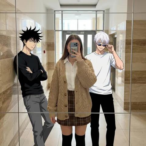 Anime Reality Mirror Selfie