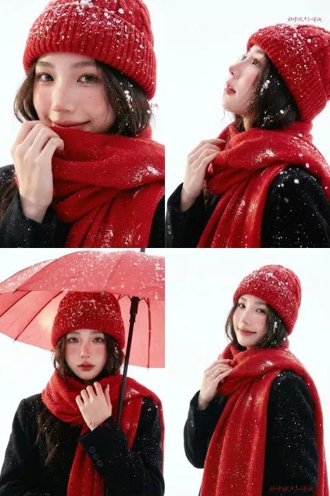 Christmas Winter Studio Portrait