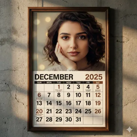 Realistic Wall Calendar Design