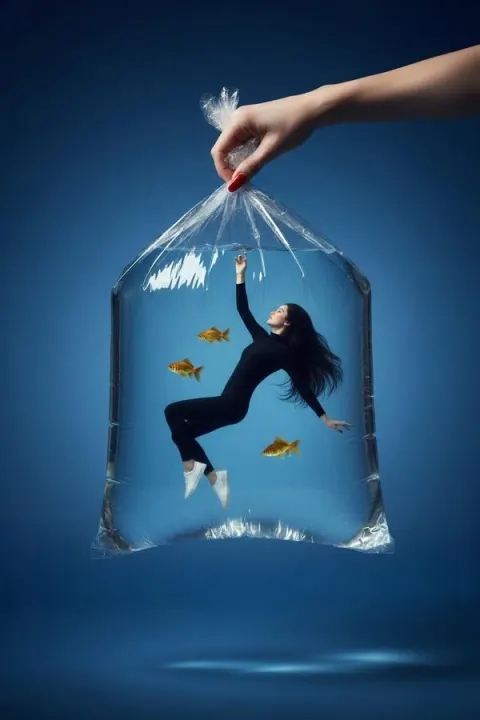 Surreal Goldfish Fashion Photography