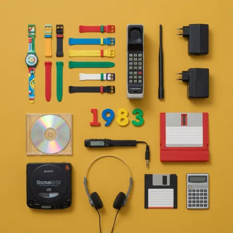 1983 Inventions Flat Lay Shoot