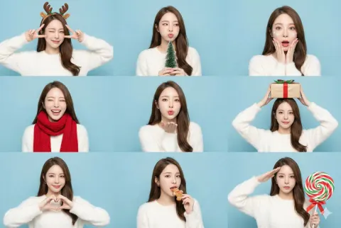 Christmas Photo Booth Grid