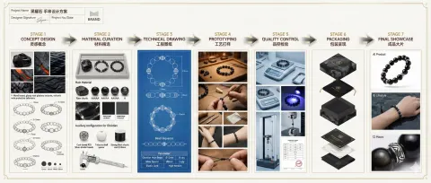 Tiger's Eye Bracelet Design Process