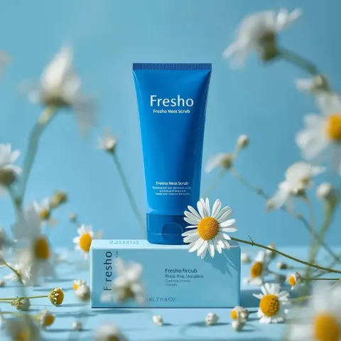 Blue Skincare Product Commercial Shoot