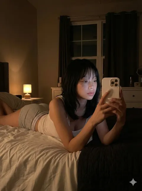 Surreal Night Bedroom Capture