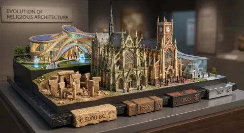 Evolution of Religious Architecture Model