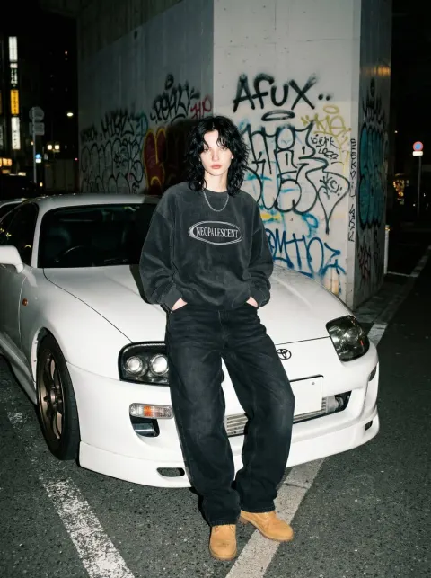 Night Supra Street Style Portrait