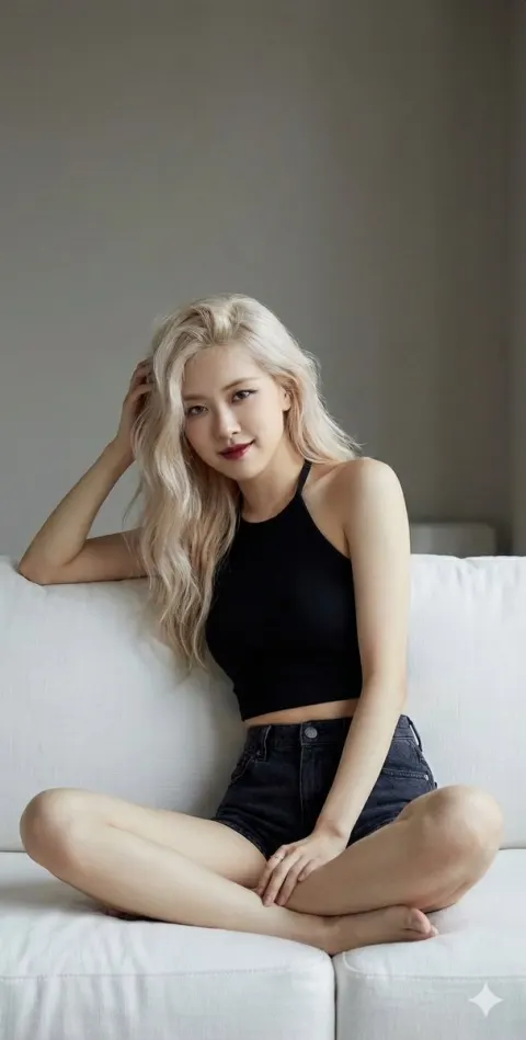 Rosé Chic Fashion Portrait