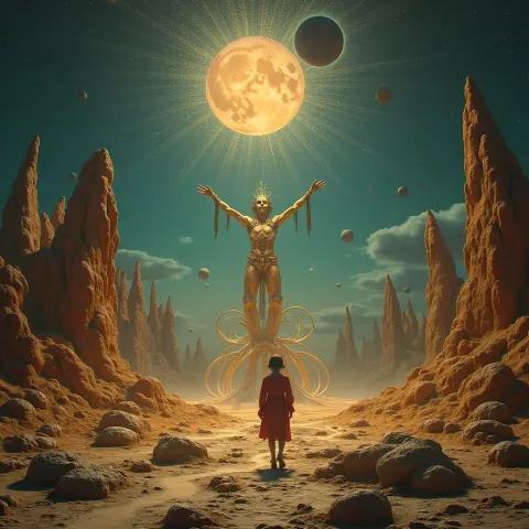 Surreal Pagan Ritual in Retro Sci Fi