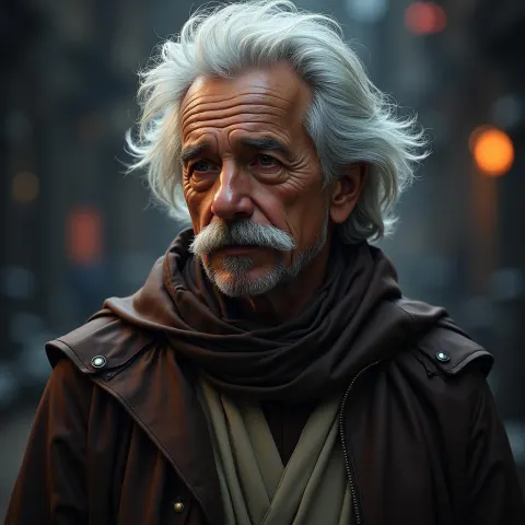 Obi Wan Kenobi With Einstein's Wisdom