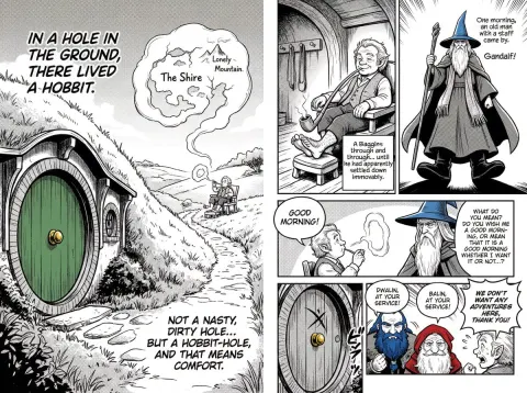 Novel Opening Manga Adaptation