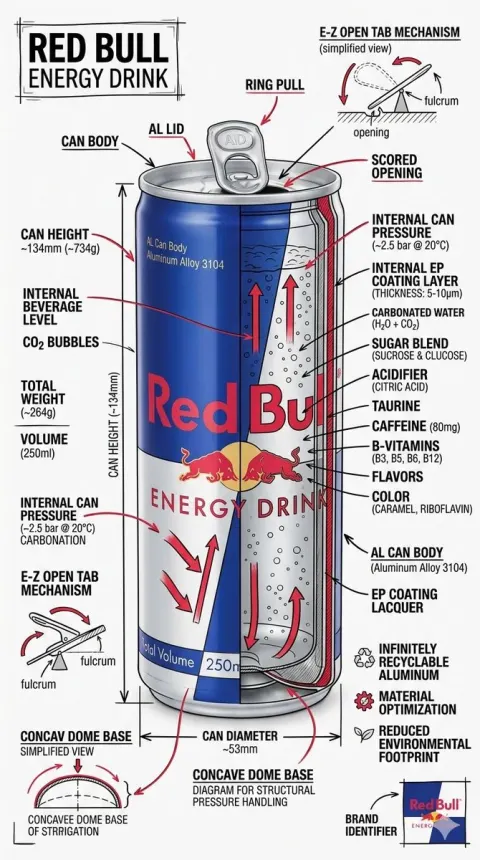 Snack Technical Blueprint Infographic