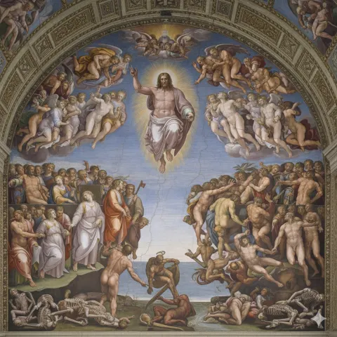 Last Judgment Style Art Generator