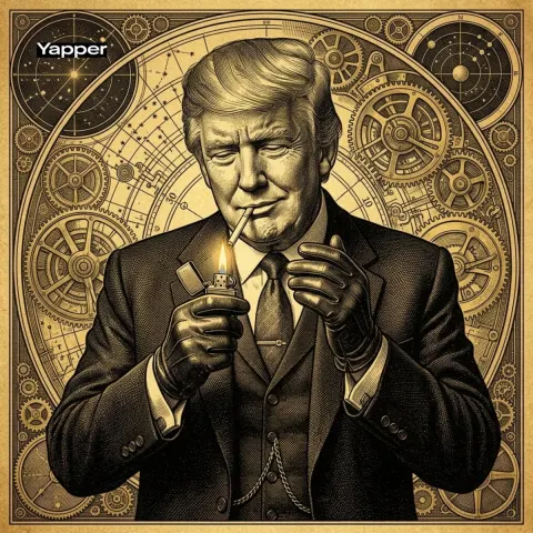 Steampunk Trump Engraving