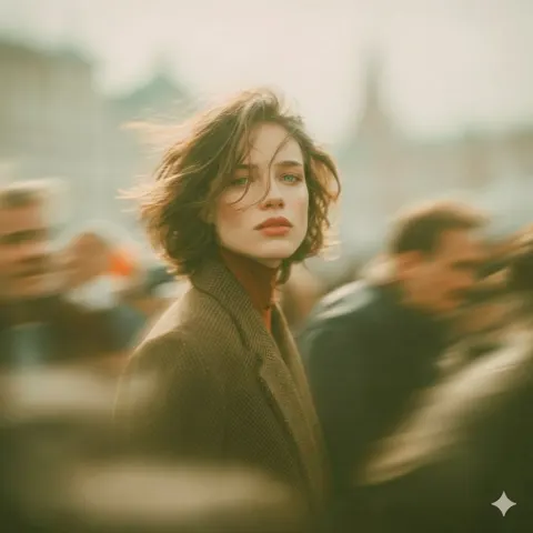 Stillness Amid City Motion Blur