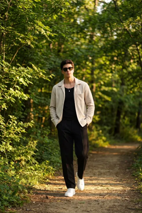 Golden Hour Stylish Stroll