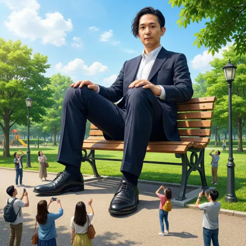 Giant Ego on Bench