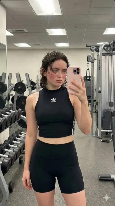 Gym Mirror Selfie Workout