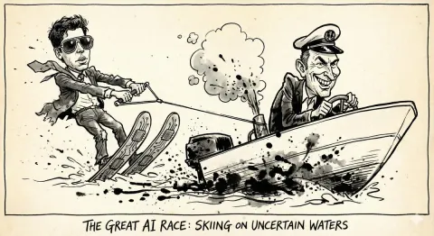 Sam Altman Waterskiing Fun