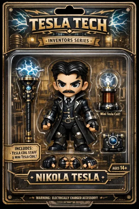 Tesla Mech Designer Figure Concept