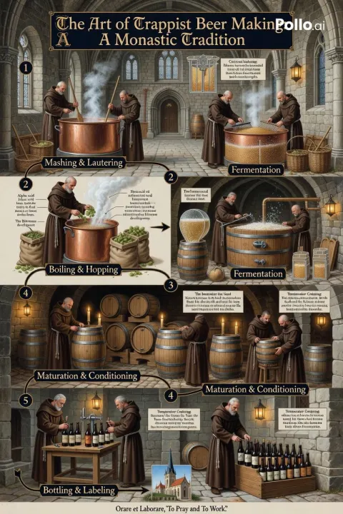 Trappist Monastery Beer Brewing Process