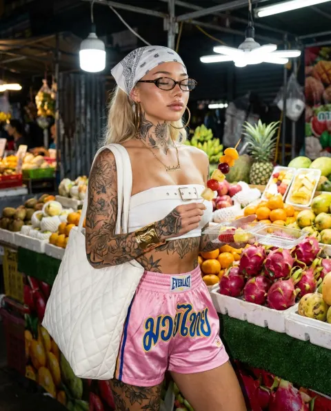 Tattooed Night Market Fashion