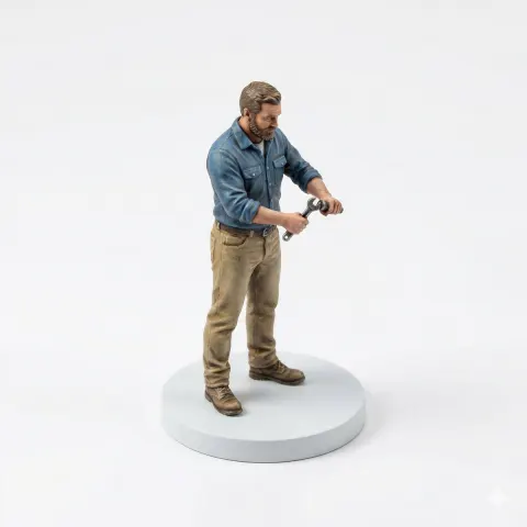 Miniature Isometric Character Model Design