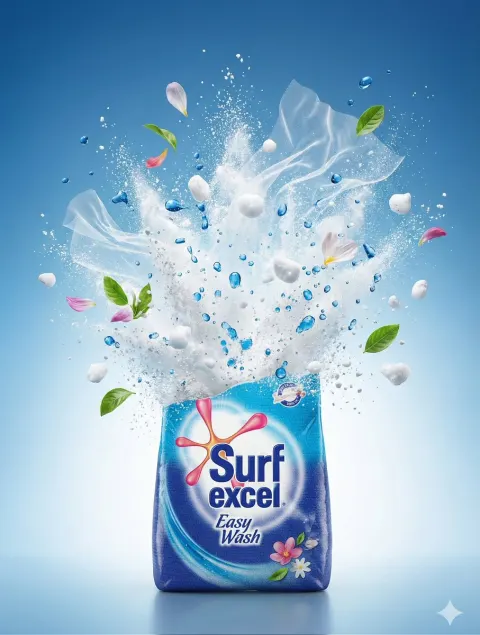 FMCG Product Splash Burst Shot