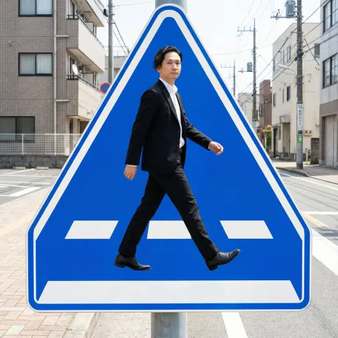 Crosswalk Sign Is My Silhouette
