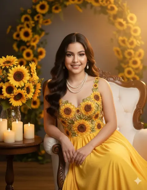 Sunflower Goddess Portrait