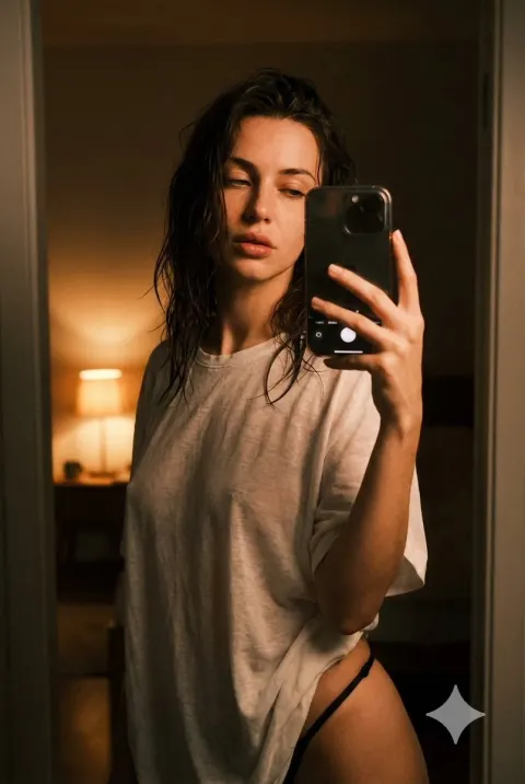 Late Night Bedroom Selfie