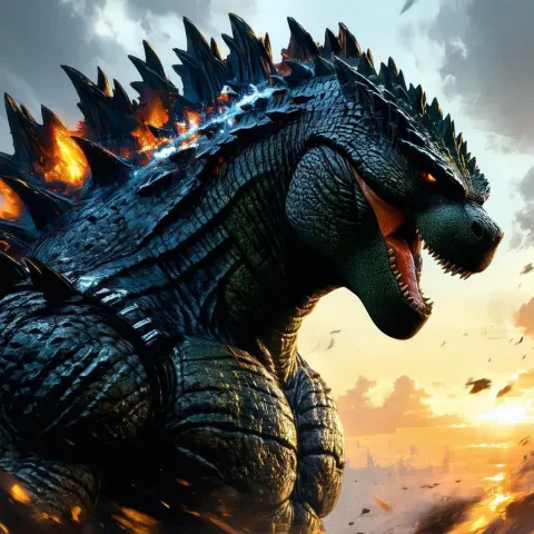 Godzilla Storming Into Apex Legends Portrait