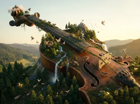 Giant Object Becomes Wild Biome