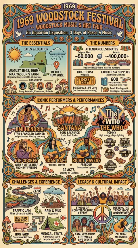 Woodstock 1969 Legendary Festival