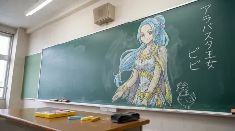 Student Days Chalk Art