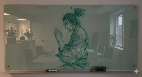 Vagabond Musashi Glass Whiteboard Sketch