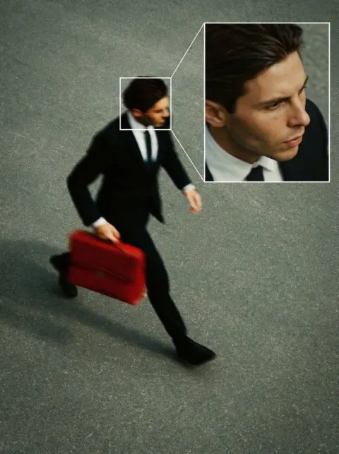 CCTV Face Tracking Surveillance Effect