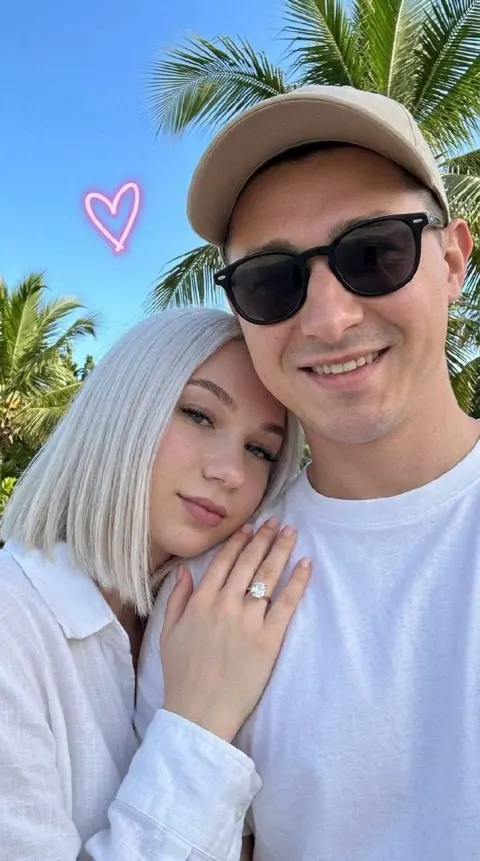 Couple Selfie With Diamond Ring