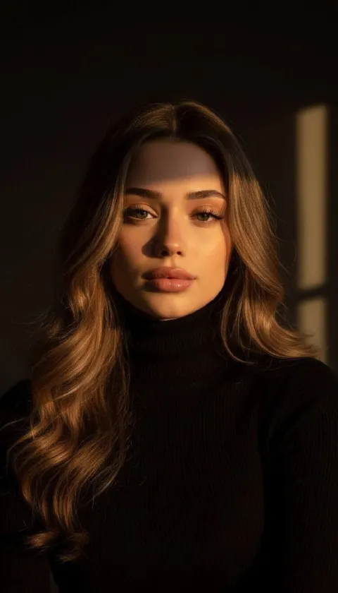 Dramatic Chiaroscuro Fashion Portrait