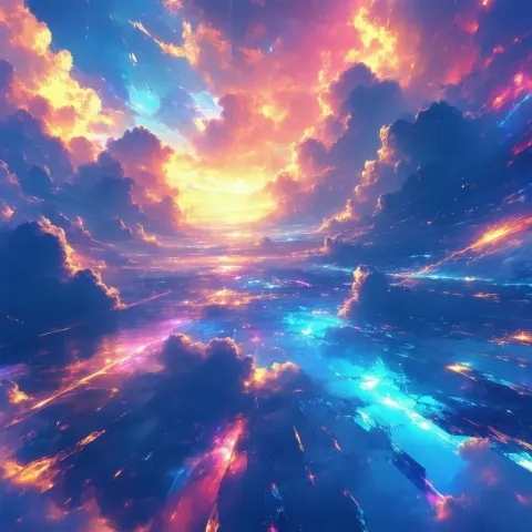 The Sky Shattering Like Glass in Manga
