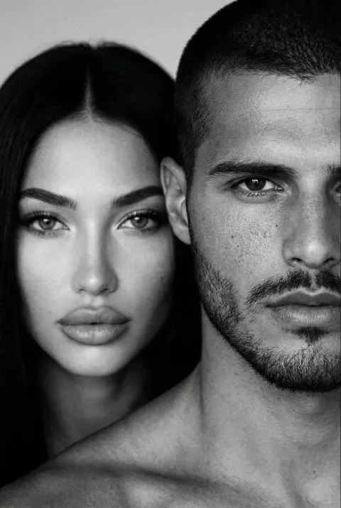 Monochrome Dual Fashion Portrait
