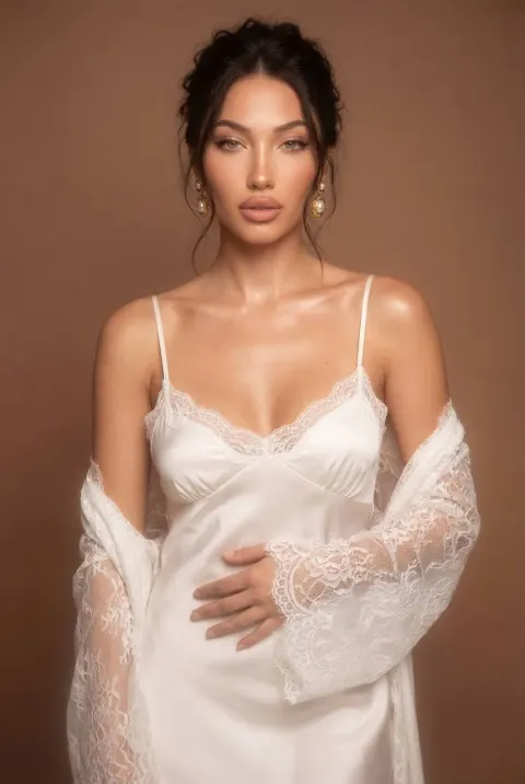 Soft Focus Warm Studio Portrait