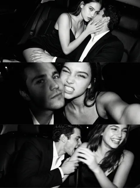 Intimate Car Backseat Flash Photos