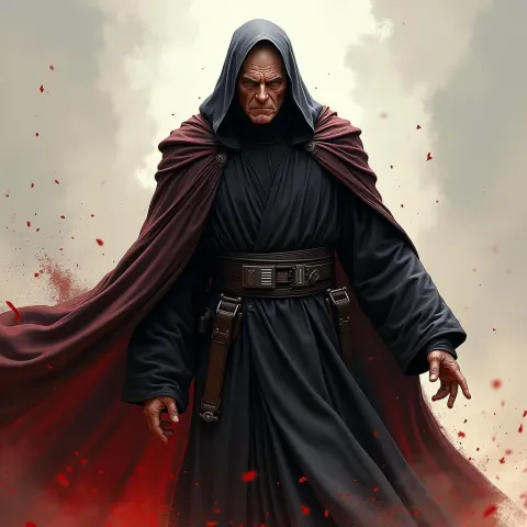 Emperor Palpatine in Flowing Intricate Robes