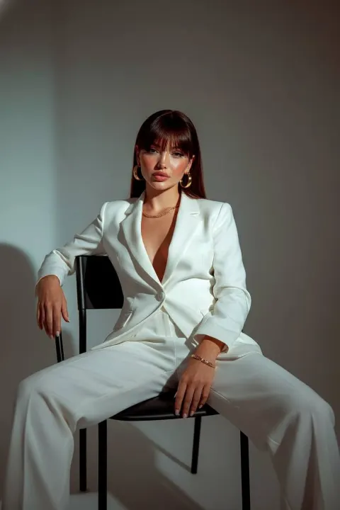 Powerful Elegant Fashion Editorial Portrait